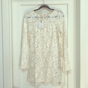 Stone Cold Fox lace overlay dress